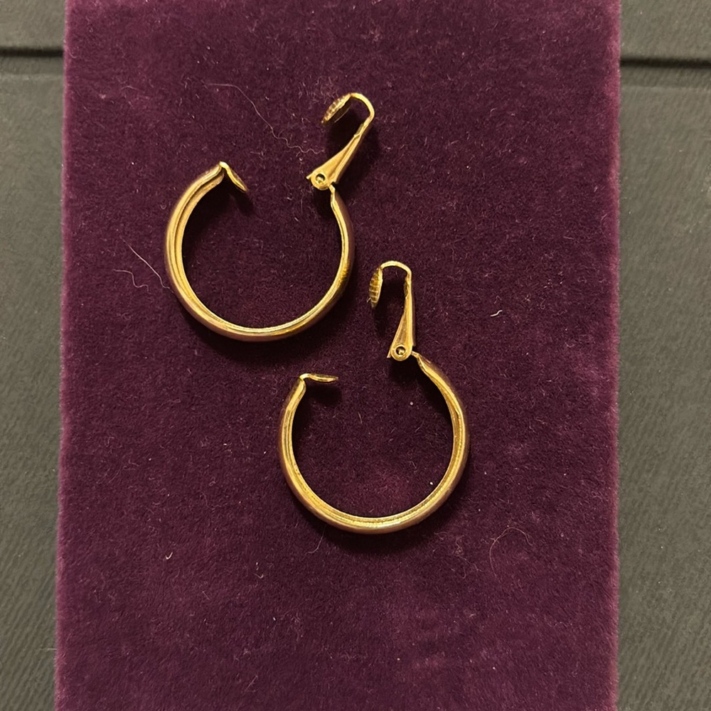 Gold hoop earrings